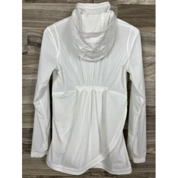 Lululemon Jackets & Blazers - Lululemon Such A Cinch Jacket Women's S 10 White Hooded Full Zip Water Resistant